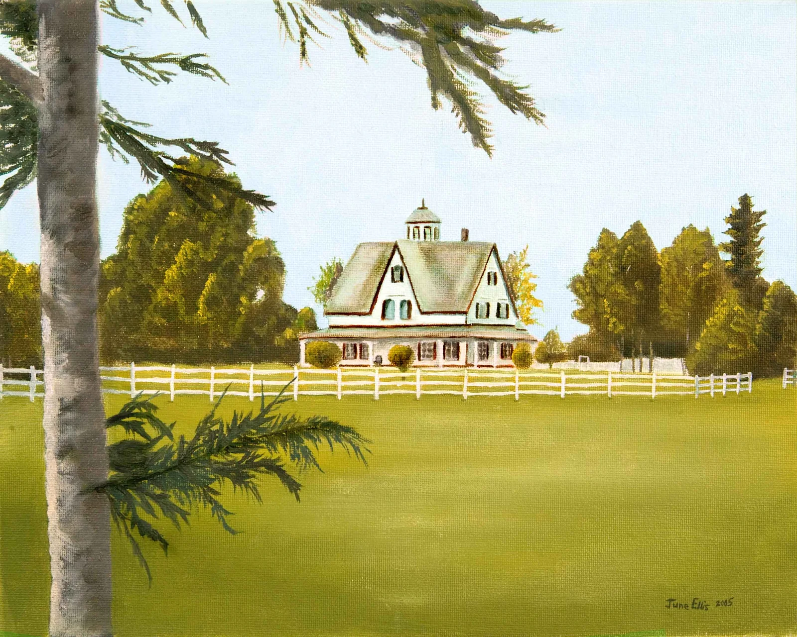 Green Park with Yeo House in the background