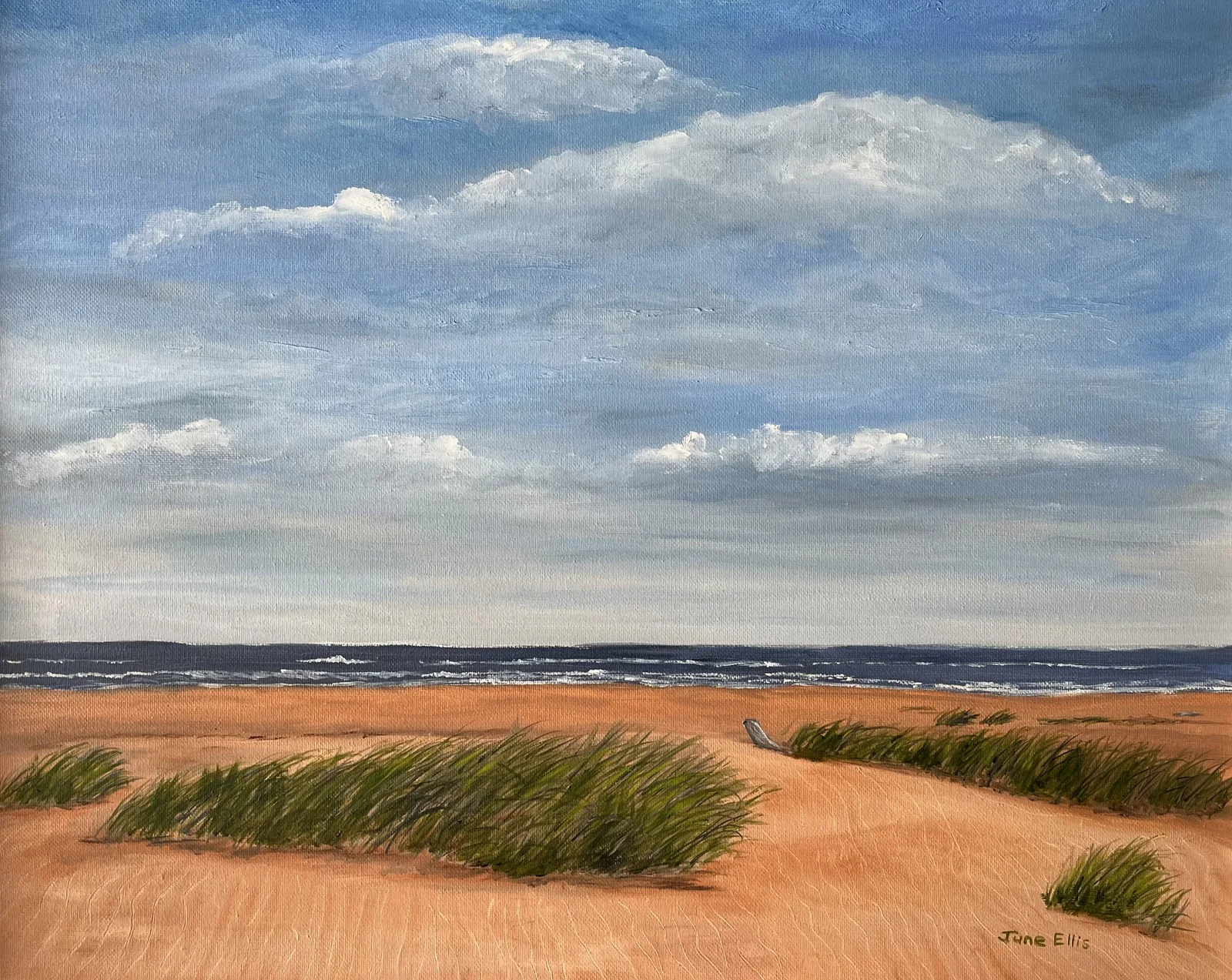 Windswept Shore by PEI artist June Ellis